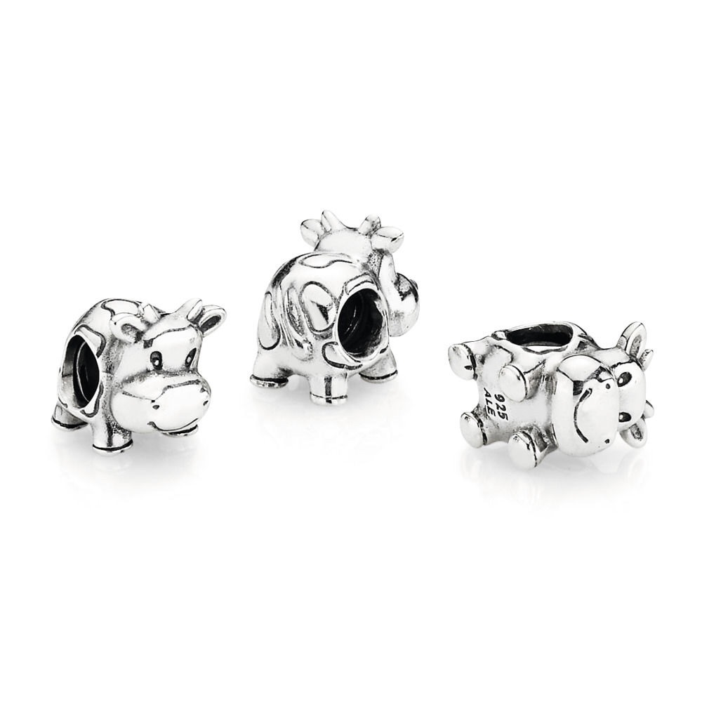 Retired Pandora Cow Charm